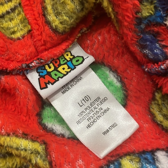 Nintendo Super Mario Red Robe Size 10 - Picture 3 of 4